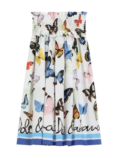 Gonna bambina con farfalle Dolce & Gabbana Kids | L55I46FI5KSHB5KB